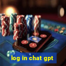 log in chat gpt